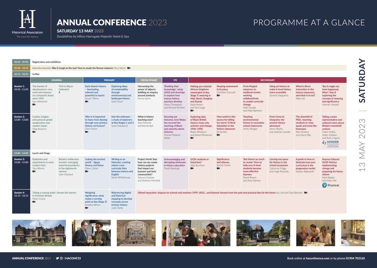 Programme Historical Association Conference